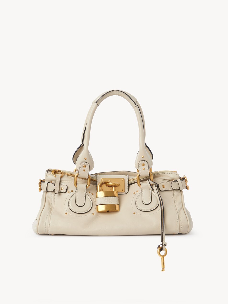 CHLOE Paddington bag in grained leather Cloudy Cream by CHLOE