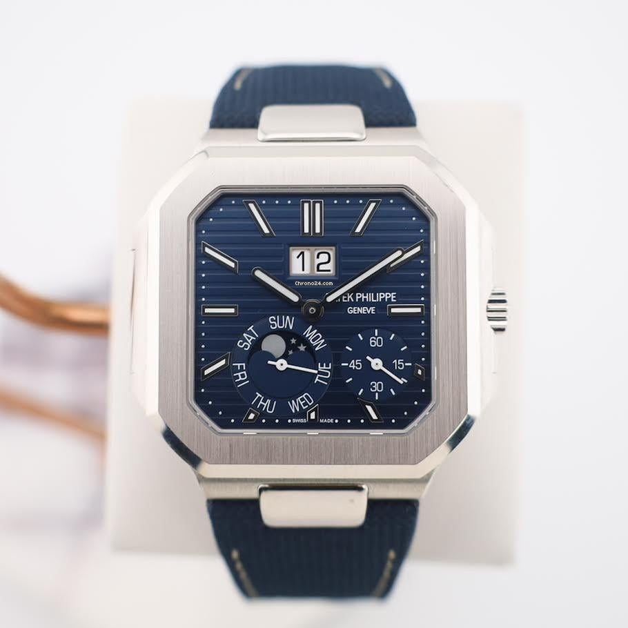 Men’s Patek Philippe Cubitus 5822 Platinum Blue Dial Automatic Watch