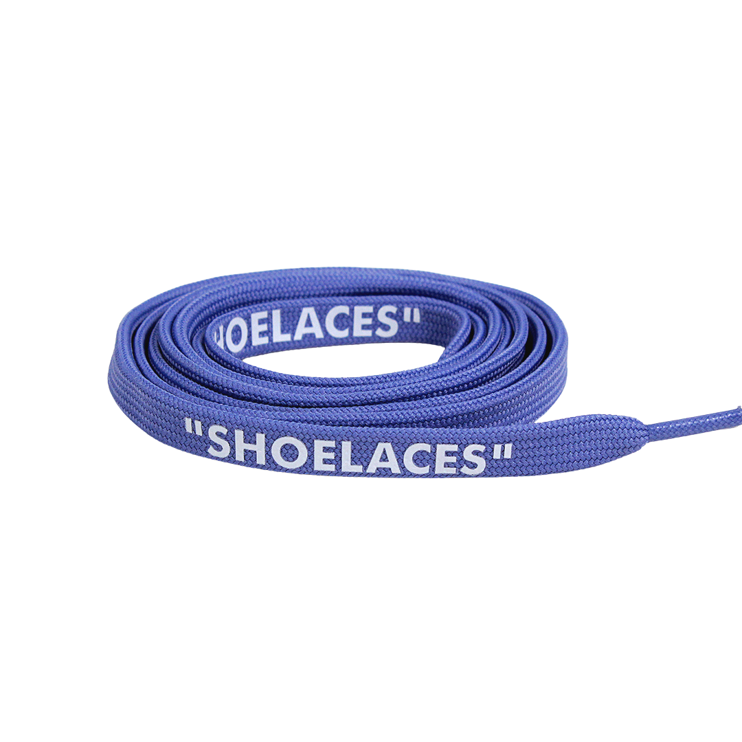 Aqua Off-White Style “SHOELACES” for Sneakers – Premium Flat Laces by KNOTTY by KNOTTY