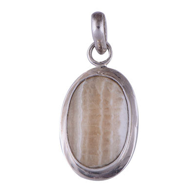 Yellow Jasper 925 Sterling Silver Pendant - R100152-38