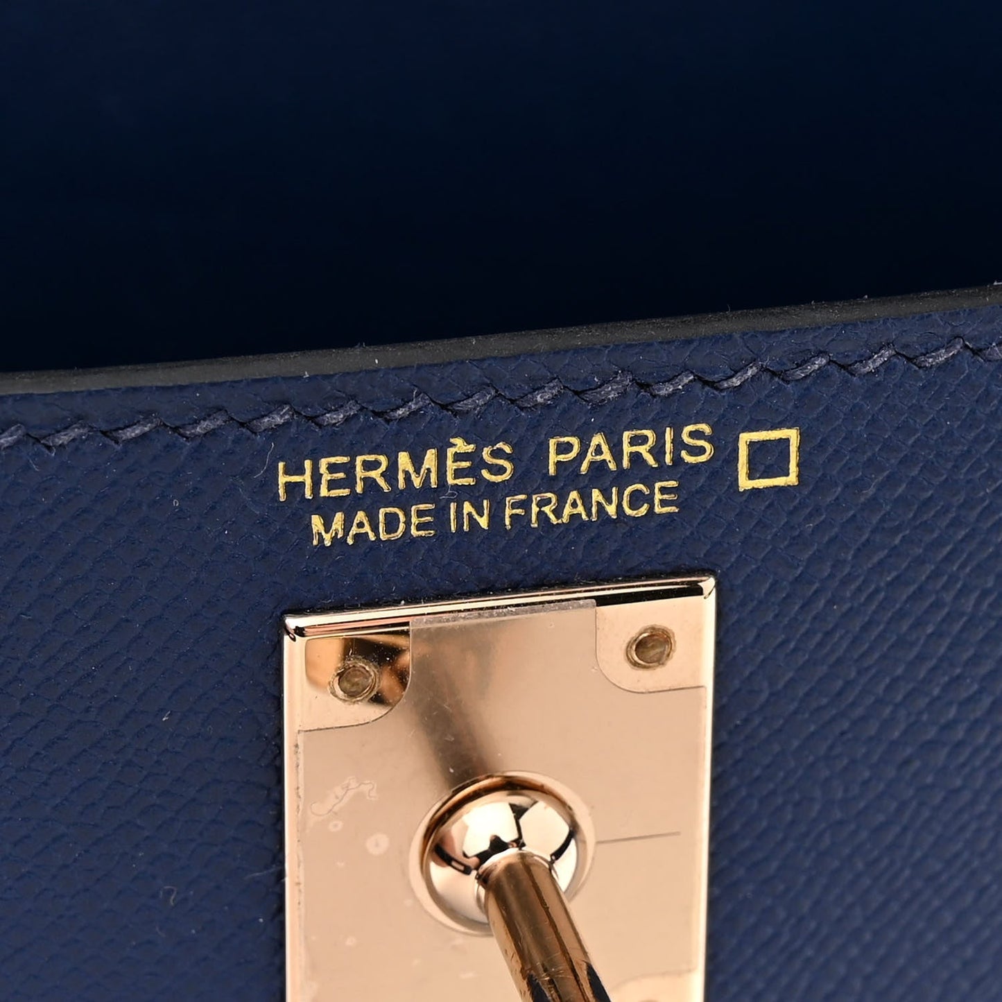 Hermès Mini Kelly Sellier Touch 20 – Bleu Encre Madame Calfskin & Shiny Alligator
