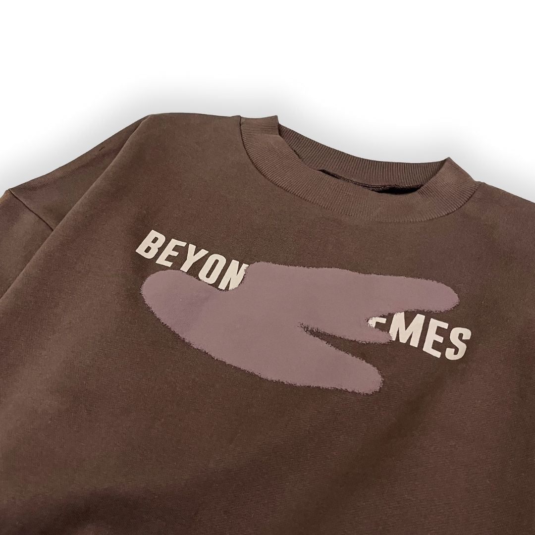 Mocha Spot Sweatshirt  [Unisex] by Beyond Extremes