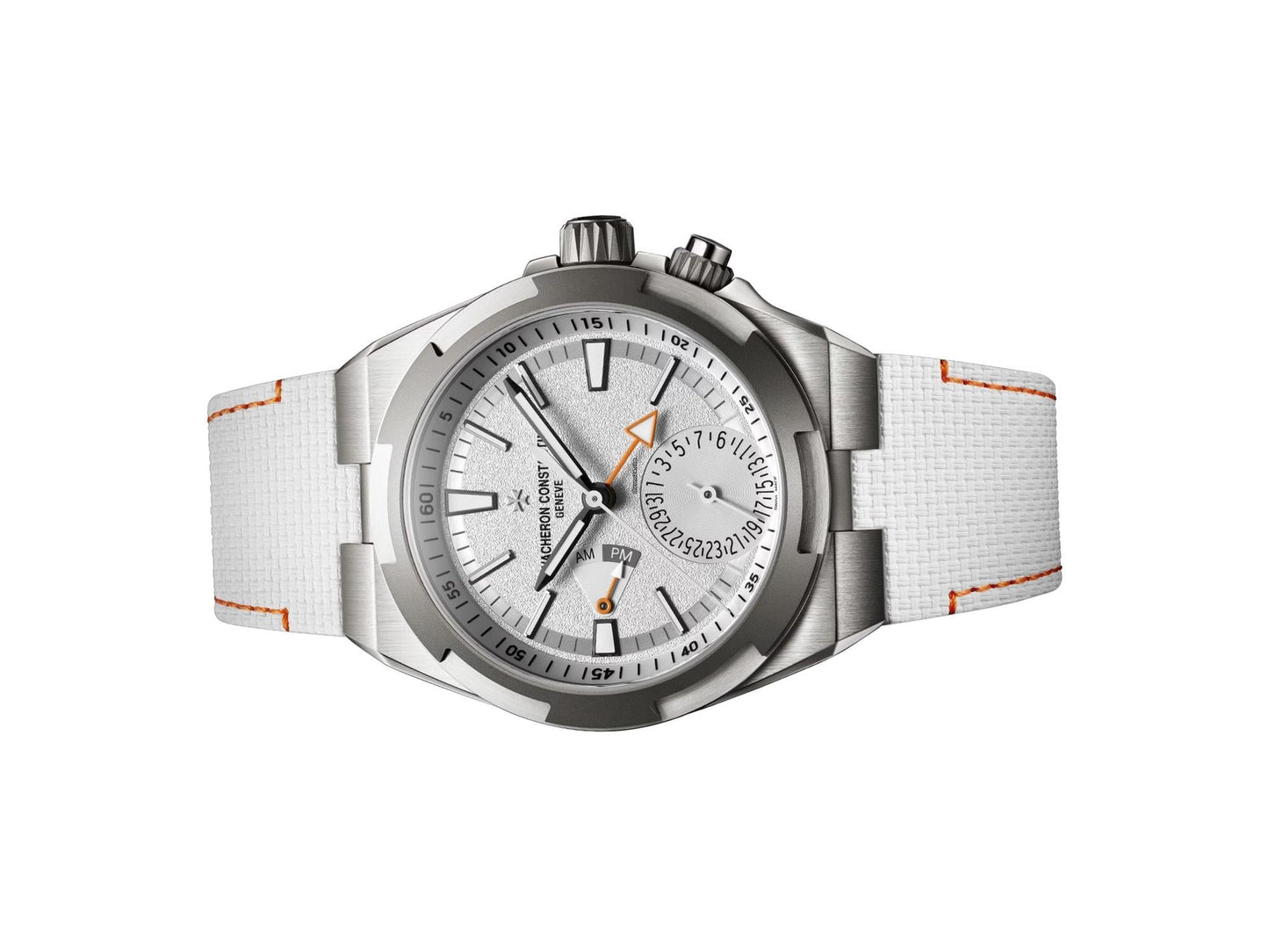Men’s Vacheron Constantin Overseas Dual Time 7930V White Dial Steel Watch 2026