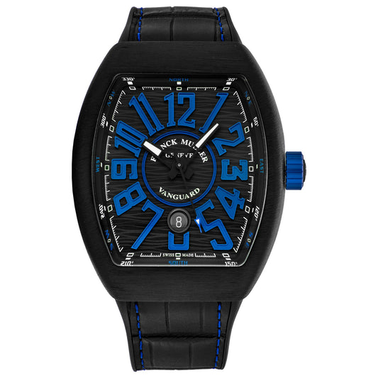 Men’s Franck Muller Vanguard 45mm Black Dial Automatic Watch - Zeuskicks