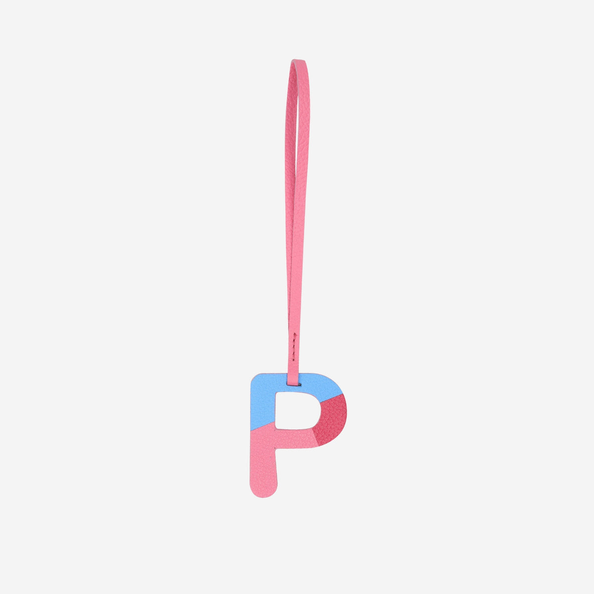 Alphabet Pink Bag Charm by leather charms