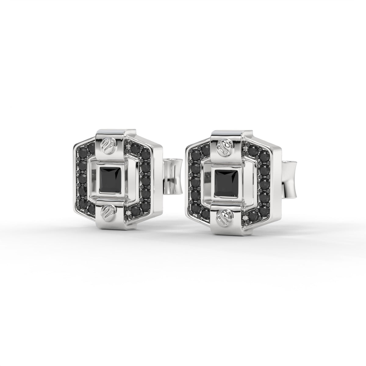 CROWN LOCK STUDS by The Noble Sculptor