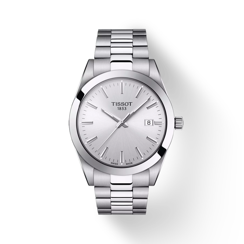 Men’s Tissot Gentleman T127.410.11.031.00 Quartz Watch – Silver Dial