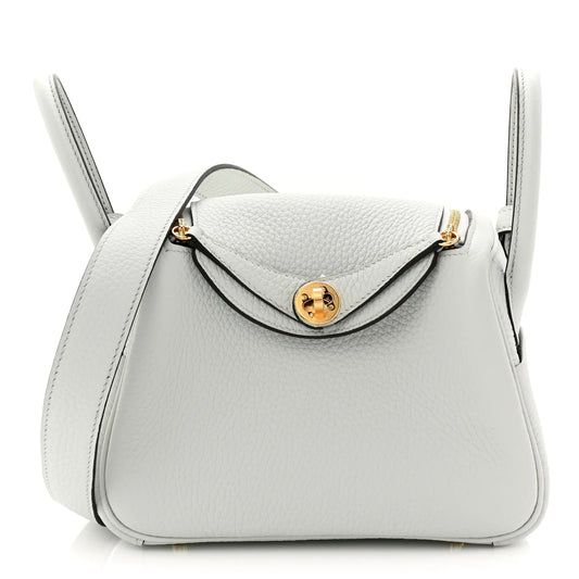 Hermès Mini Lindy 20 – Bleu Pale Taurillon Clemence Leather - Zeuskicks
