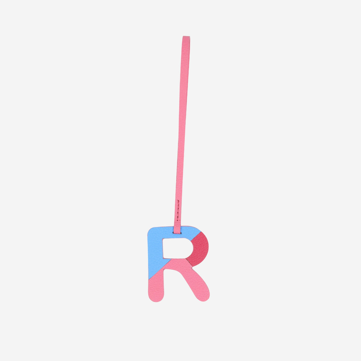 Alphabet Pink Bag Charm by leather charms