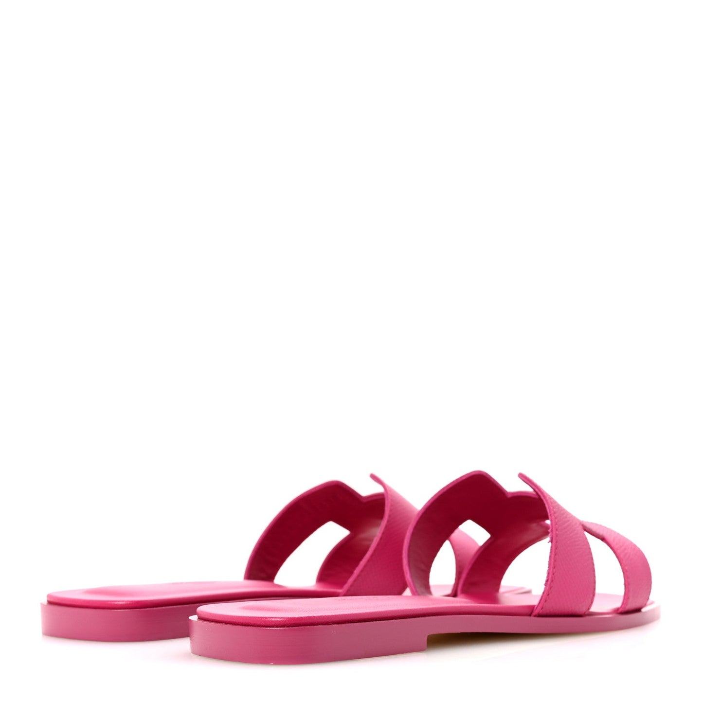 Hermès Oran Sandals – Rose Bougainvillea Epsom Calfskin Edition