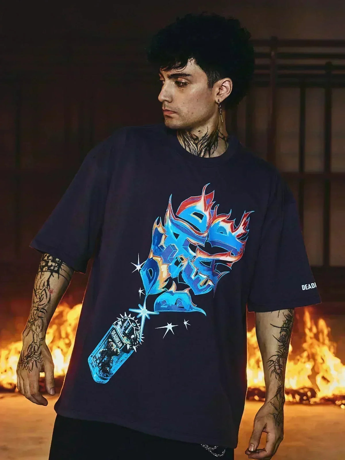 Lighter Tee Purple by DEADBEAR