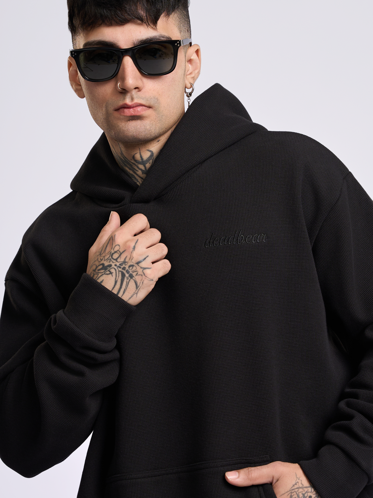 Co-ord Hoodie Black by DEADBEAR