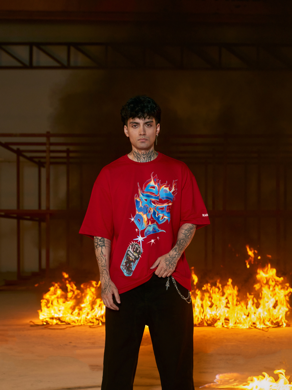 Lighter Tee Red by DEADBEAR