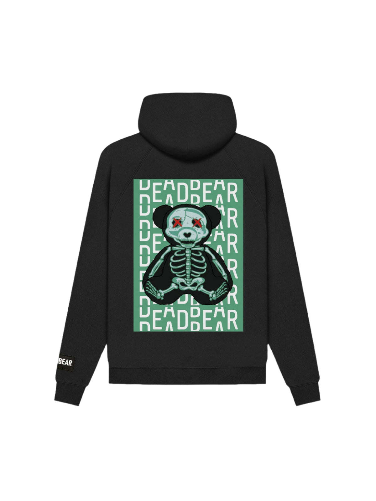 Skeleton Hoodie Black by DEADBEAR