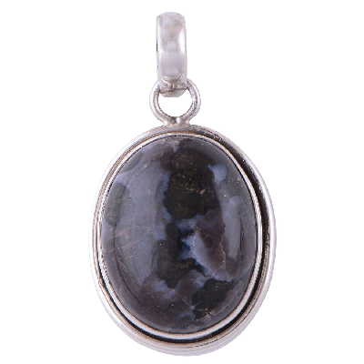White Jasper 925 Sterling Silver Pendant - R100324-24