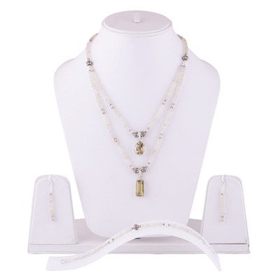 925 Sterling Silver Lemon Topaz Jewellery Set - R5000098-29
