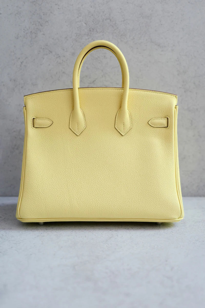 Hermès Birkin 25 – Jaune Poussin Togo Leather with Palladium Hardware