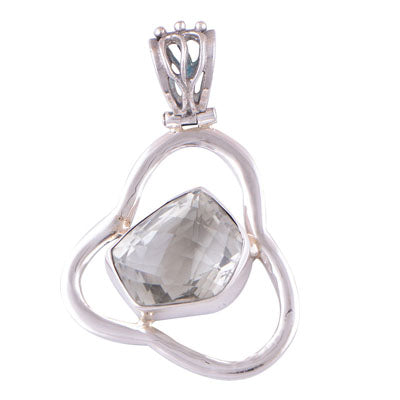 Green Amethyst 925 Sterling Silver Pendant - R300372-25