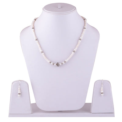 925 Sterling Silver Pearl Jewellery Set - R5300054-1