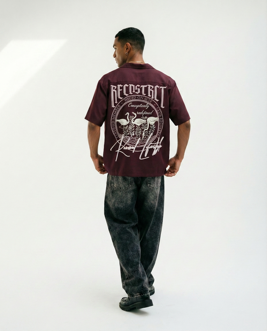 Signature Crepe - Dark maroon by RECNSTRCT