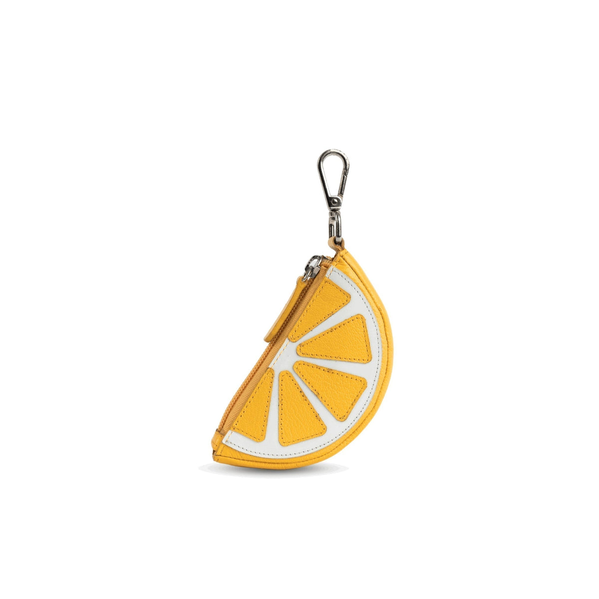 Lemon Zipper Key Pouch by leather charms