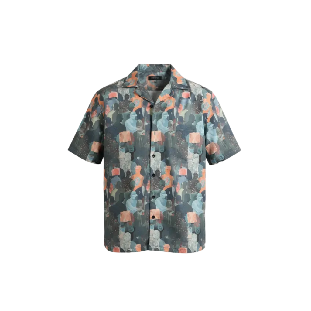 URBAN MIRAGE CUBAN COLLAR SHIRT by GREY AREA