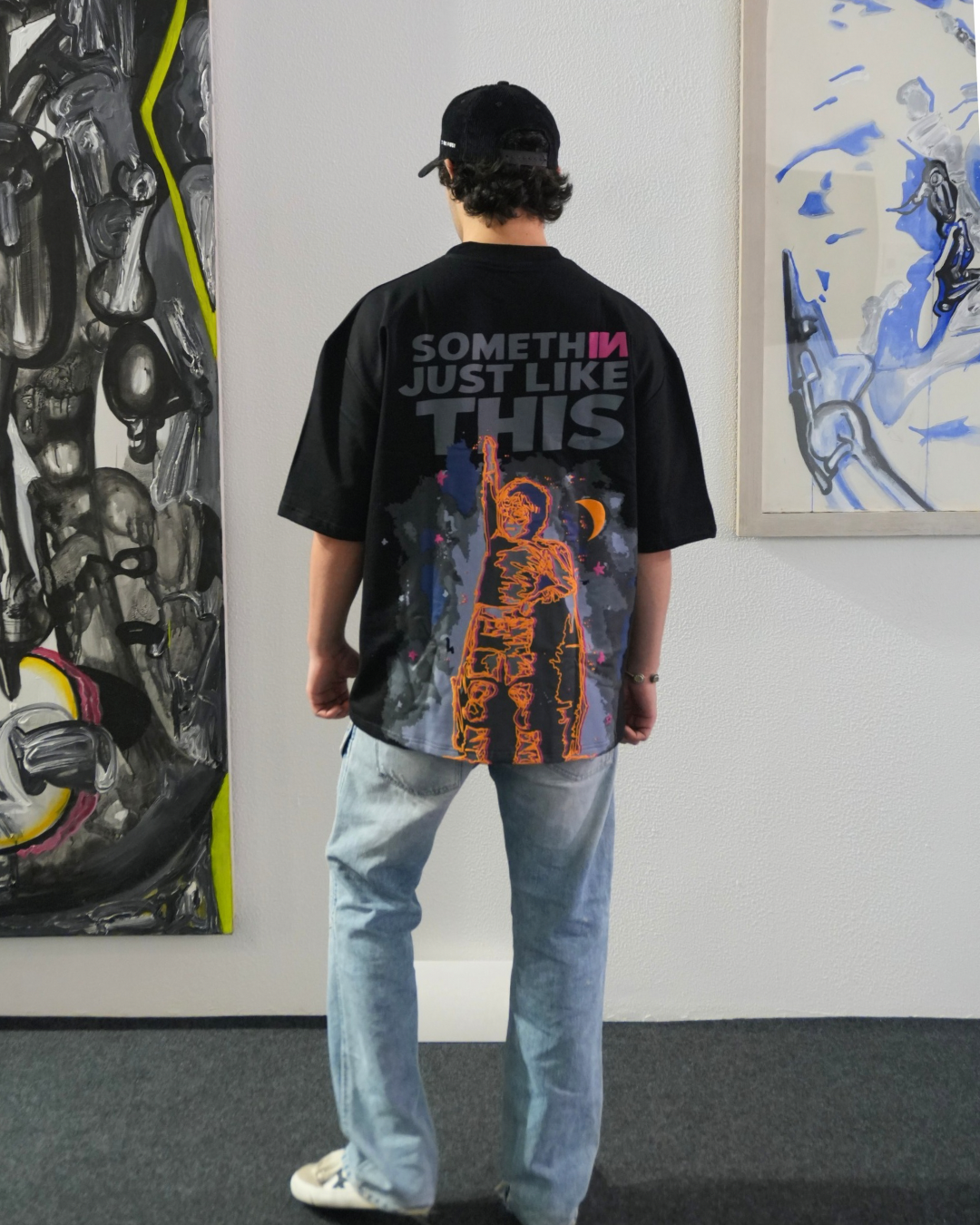 Just Like This Oversized T-Shirt -(Black) by Instinct First
