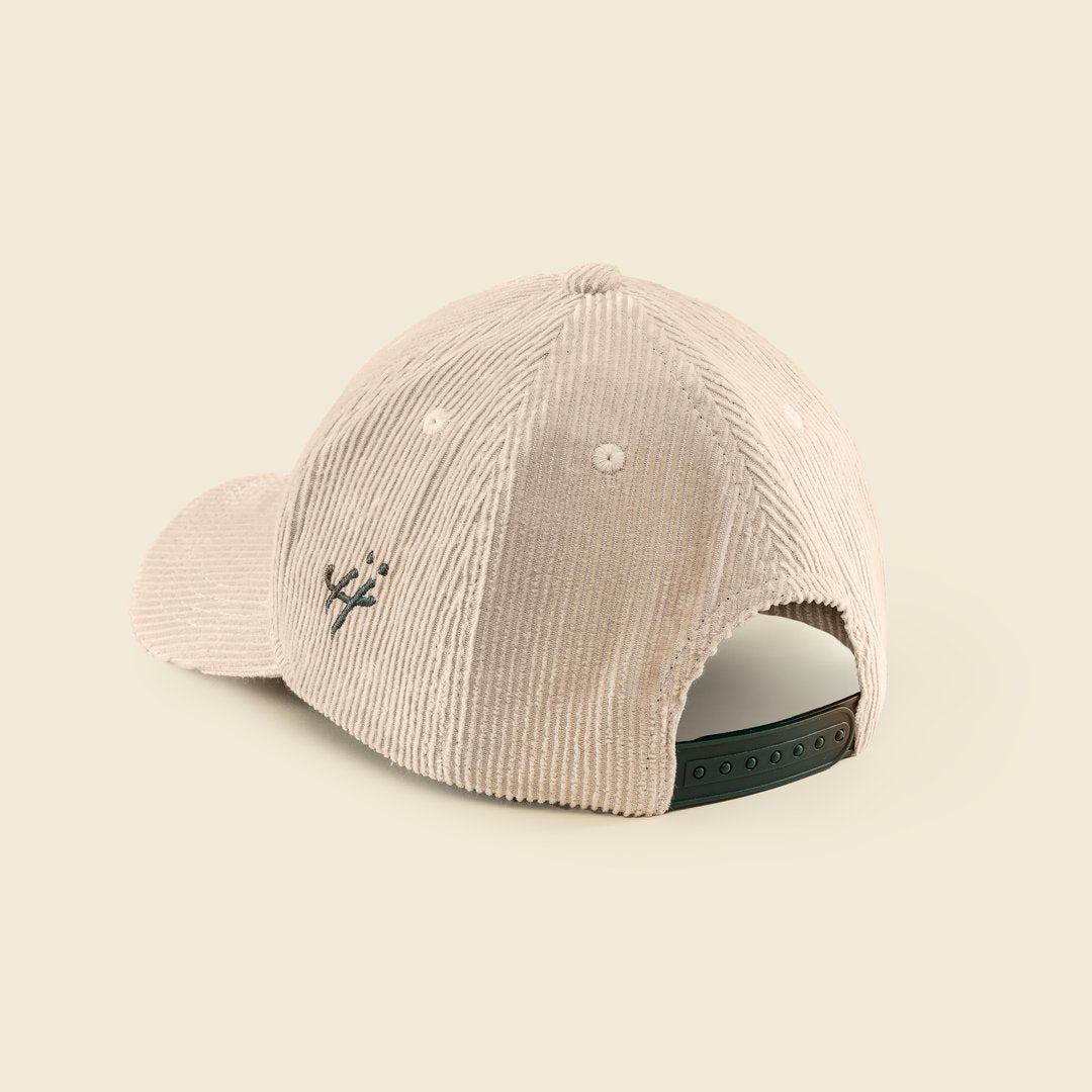 "Night faded, but the love didn’t" corduroy cap by HUMBLEHEADS