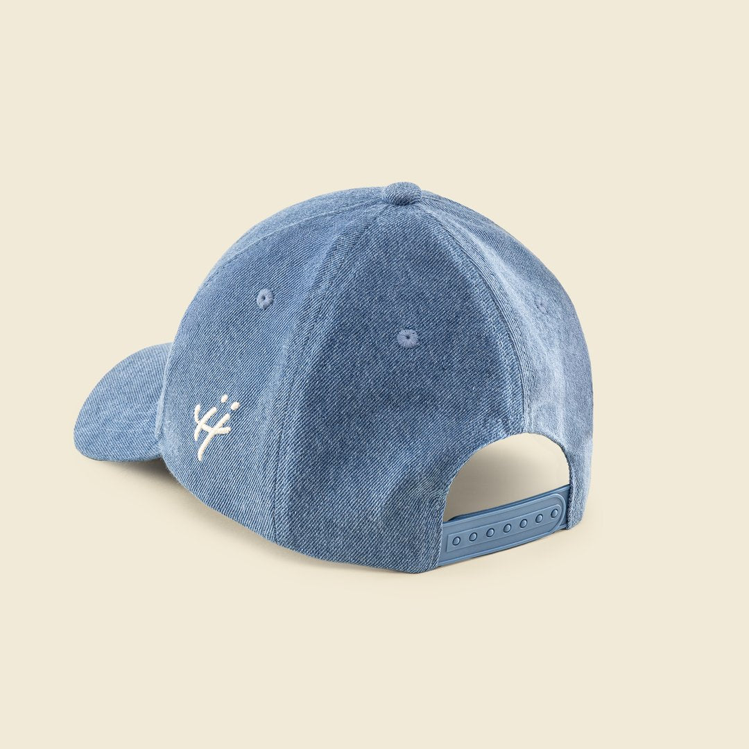 "Grateful for every hand that helped" denim cap by HUMBLEHEADS