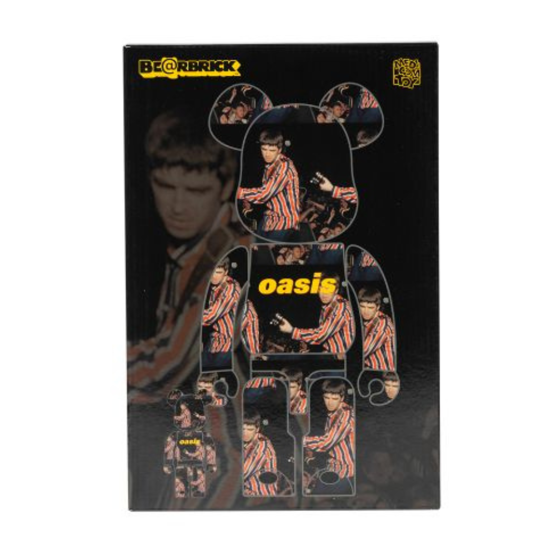 Bearbrick x Oasis Knebworth 1996 (Noel Gallagher) 100% & 400% Set by BEARBRICK