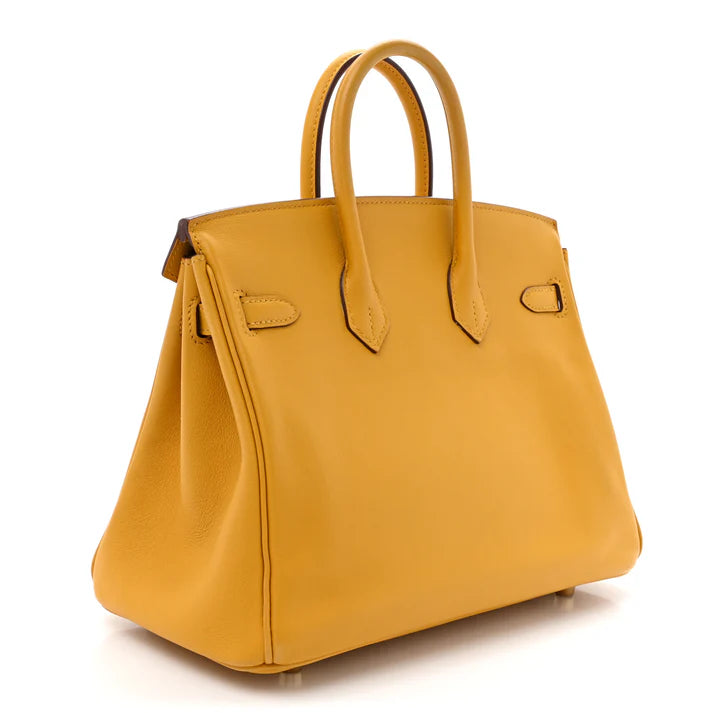 Hermès Birkin 25 – Swift Leather in Jaune Ambre with Gold Hardware