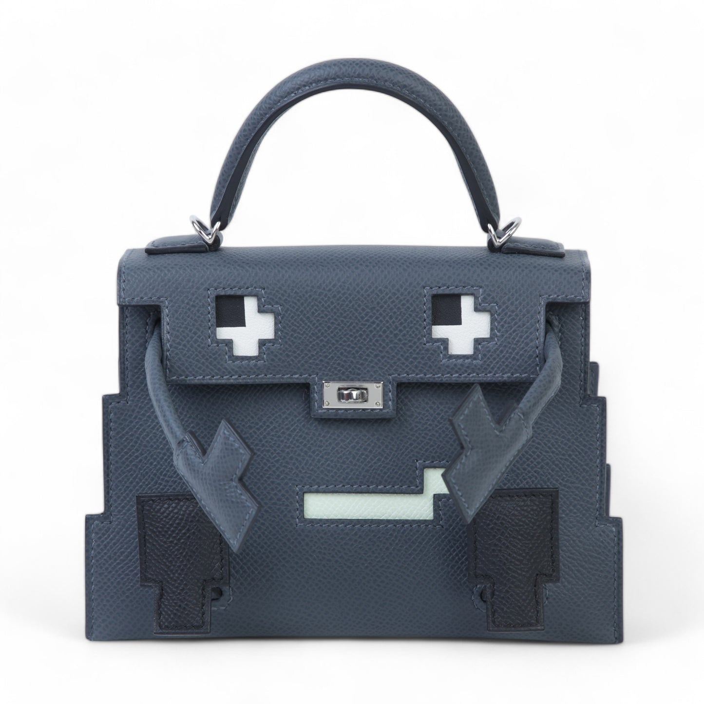 Hermès Limited Edition Kelly Doll Picto – Alezan / Gris Misty / Black - Zeuskicks