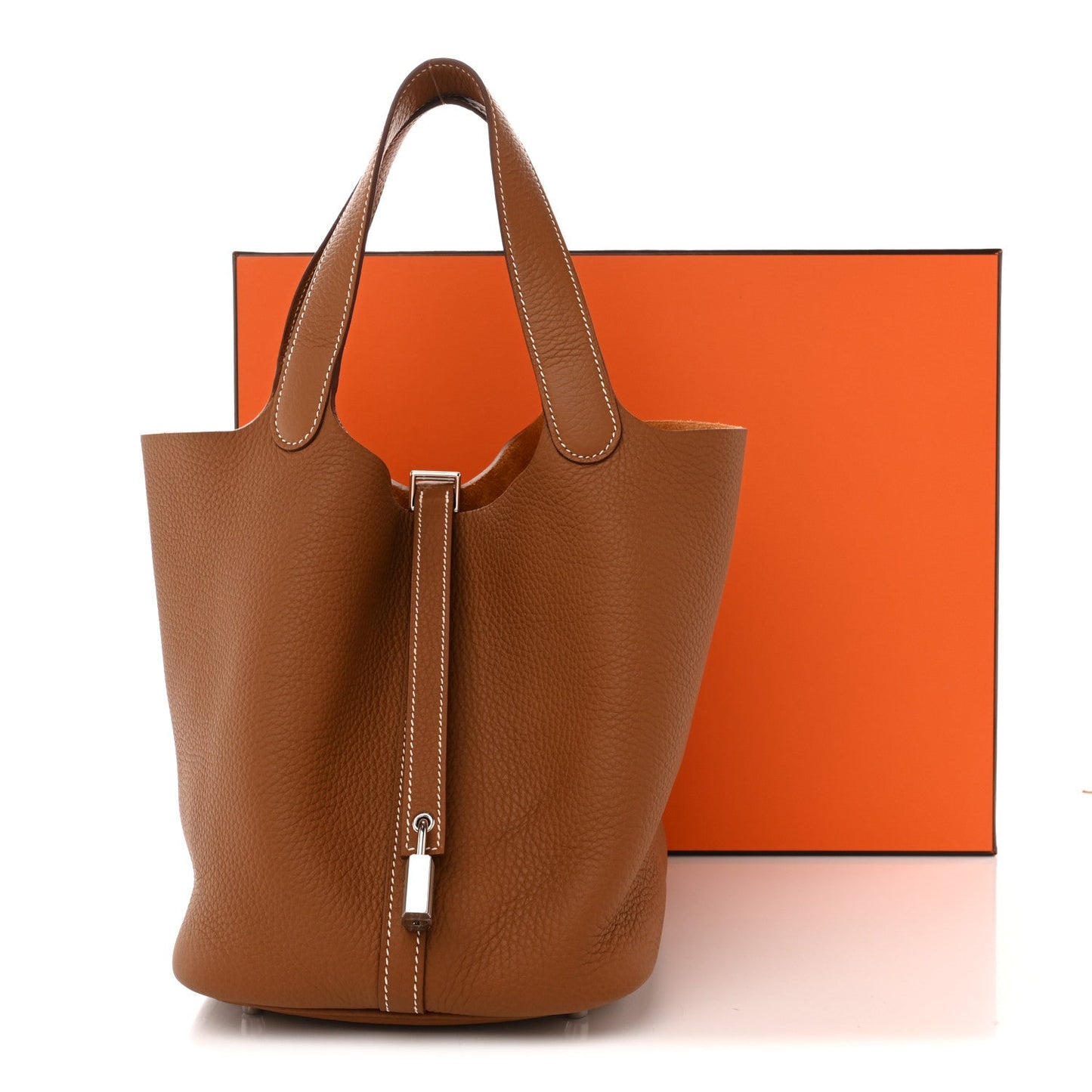 Hermès Barenia Faubourg Picotin Lock 18 PM – Fauve