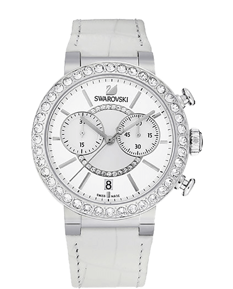 Swarovski Citra Sphere watch, Strap bracelet, White, Stainless steel — product photo (5027127)