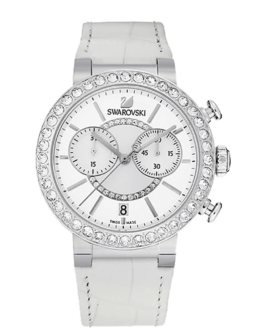 Swarovski Citra Sphere watch, Strap bracelet, White, Stainless steel — product photo (5027127)