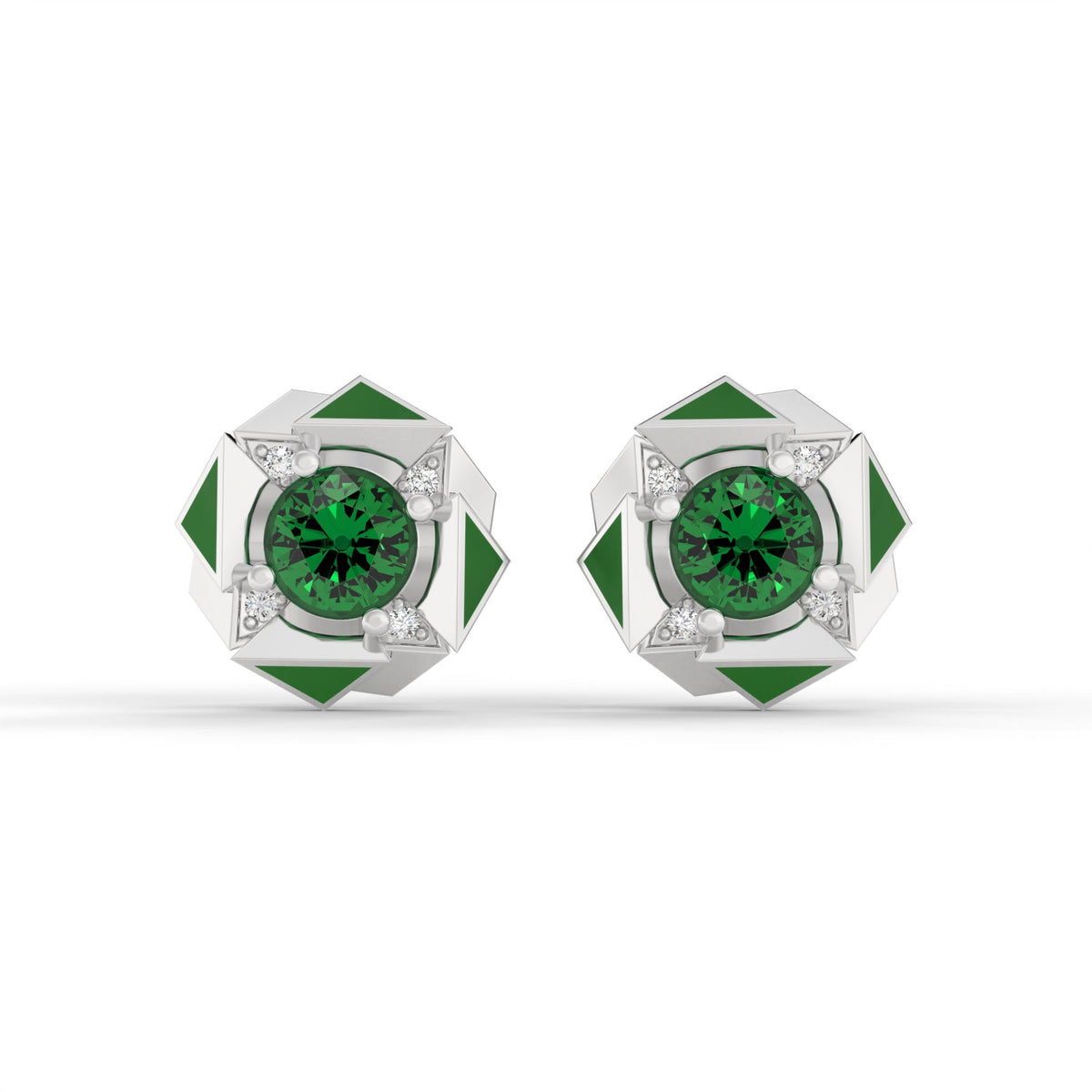 FORTIS STUDS (Green) by The Noble Sculptor
