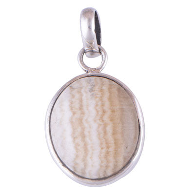 Striped Onyx 925 Sterling Silver Pendant - R100173-31