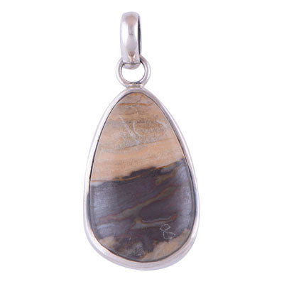 Jasper 925 Sterling Silver Pendant - R100173-52