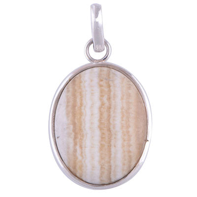 Striped Onyx 925 Sterling Silver Pendant - R100323-51