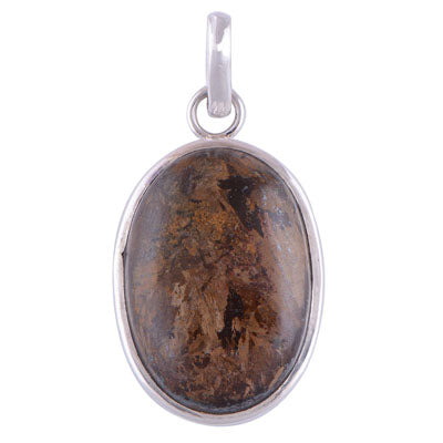 Bronzite 925 Sterling Silver Pendant - R100323-61
