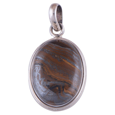 Tiger's Eye 925 Sterling Silver Pendant - R100290-5