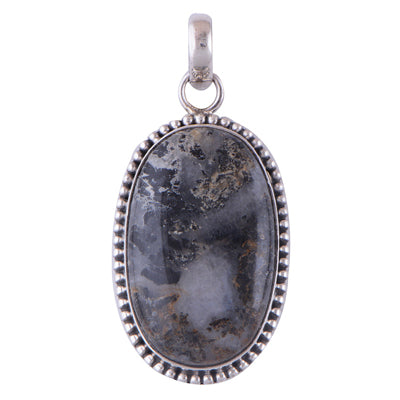 Black Zebra 925 Sterling Silver Pendant - R100288-3