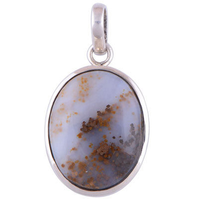 Polka Dot Agate 925 Sterling Silver Pendant - R100281-21