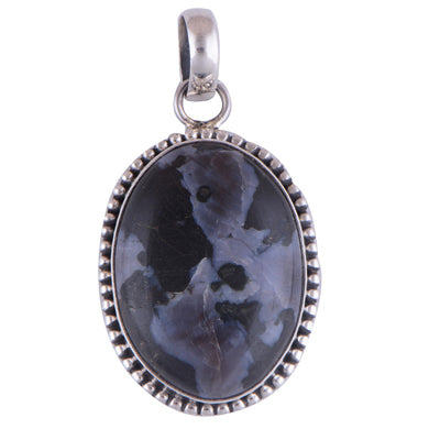 Zebra Jasper 925 Sterling Silver Pendant - R100288-44