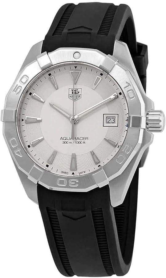 Tag Heuer Aquaracer Quartz White Dial Black Silicone