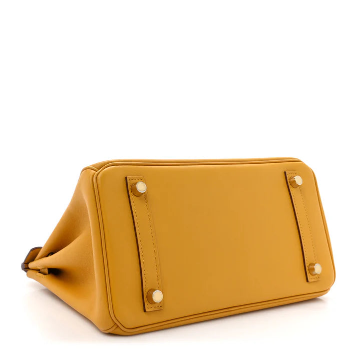 Hermès Birkin 25 – Swift Leather in Jaune Ambre with Gold Hardware
