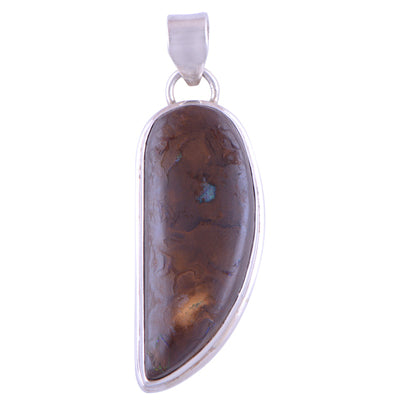 Boulder Opal 925 Sterling Silver Pendant - R100414-1