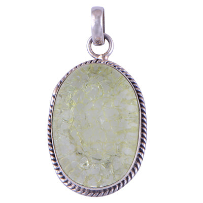 Crystal 925 Sterling Silver Pendant - R100469-9