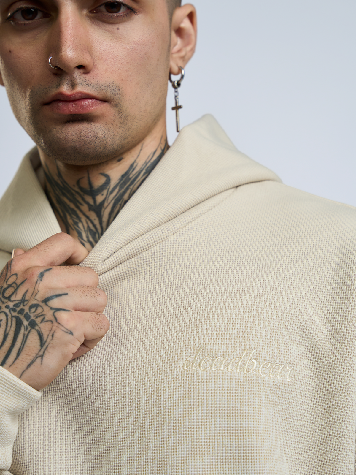 Co-ord Hoodie Beige by DEADBEAR