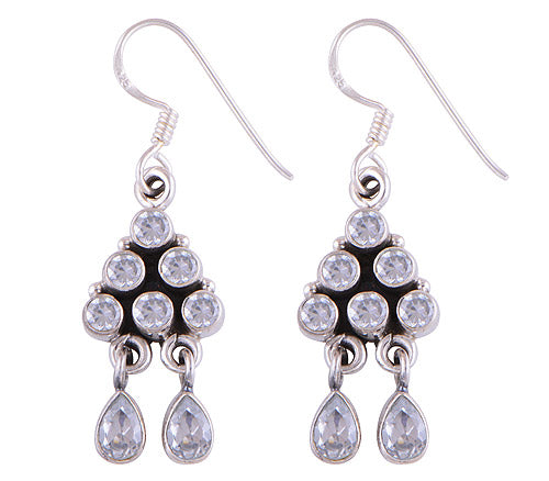925 Sterling Silver White Cubic Zirconia Earrings - R3500207-30
